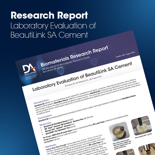 Laboratory Evaluation of BeautiLink SA Cement